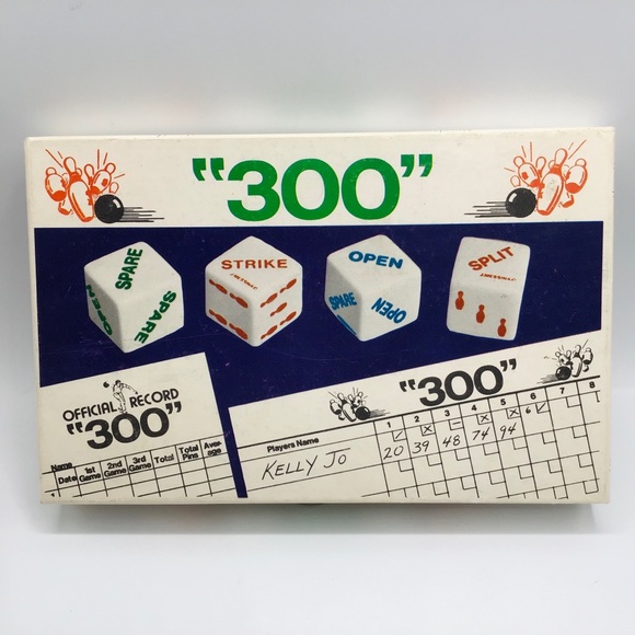 Vintage | Games | Rare Vintage 30 Bowling Dice Game By Messina 979 ...
